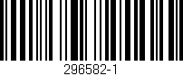 Código de barras (EAN, GTIN, SKU, ISBN): '296582-1'