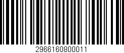 Código de barras (EAN, GTIN, SKU, ISBN): '2966160800011'