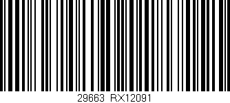 Código de barras (EAN, GTIN, SKU, ISBN): '29663|RX12091'