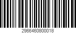 Código de barras (EAN, GTIN, SKU, ISBN): '2966460800018'