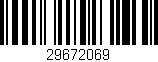 Código de barras (EAN, GTIN, SKU, ISBN): '29672069'