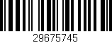 Código de barras (EAN, GTIN, SKU, ISBN): '29675745'