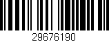 Código de barras (EAN, GTIN, SKU, ISBN): '29676190'