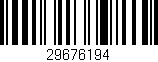 Código de barras (EAN, GTIN, SKU, ISBN): '29676194'