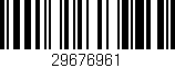 Código de barras (EAN, GTIN, SKU, ISBN): '29676961'