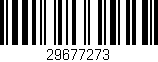 Código de barras (EAN, GTIN, SKU, ISBN): '29677273'