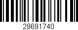 Código de barras (EAN, GTIN, SKU, ISBN): '29691740'