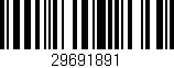 Código de barras (EAN, GTIN, SKU, ISBN): '29691891'