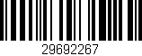 Código de barras (EAN, GTIN, SKU, ISBN): '29692267'