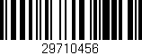 Código de barras (EAN, GTIN, SKU, ISBN): '29710456'