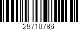 Código de barras (EAN, GTIN, SKU, ISBN): '29710786'