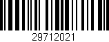 Código de barras (EAN, GTIN, SKU, ISBN): '29712021'