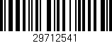 Código de barras (EAN, GTIN, SKU, ISBN): '29712541'