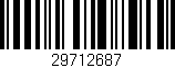 Código de barras (EAN, GTIN, SKU, ISBN): '29712687'