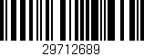 Código de barras (EAN, GTIN, SKU, ISBN): '29712689'
