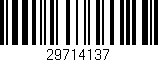 Código de barras (EAN, GTIN, SKU, ISBN): '29714137'