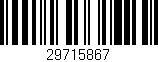 Código de barras (EAN, GTIN, SKU, ISBN): '29715867'