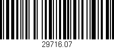 Código de barras (EAN, GTIN, SKU, ISBN): '29716.07'