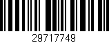 Código de barras (EAN, GTIN, SKU, ISBN): '29717749'