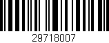 Código de barras (EAN, GTIN, SKU, ISBN): '29718007'