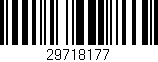 Código de barras (EAN, GTIN, SKU, ISBN): '29718177'