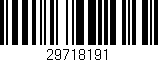 Código de barras (EAN, GTIN, SKU, ISBN): '29718191'