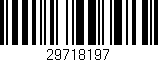 Código de barras (EAN, GTIN, SKU, ISBN): '29718197'
