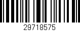 Código de barras (EAN, GTIN, SKU, ISBN): '29718575'