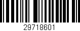 Código de barras (EAN, GTIN, SKU, ISBN): '29718601'
