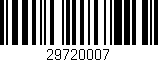 Código de barras (EAN, GTIN, SKU, ISBN): '29720007'