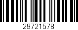 Código de barras (EAN, GTIN, SKU, ISBN): '29721578'