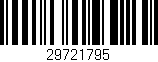 Código de barras (EAN, GTIN, SKU, ISBN): '29721795'