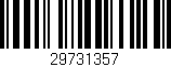 Código de barras (EAN, GTIN, SKU, ISBN): '29731357'