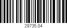 Código de barras (EAN, GTIN, SKU, ISBN): '29735.04'