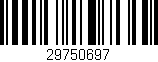 Código de barras (EAN, GTIN, SKU, ISBN): '29750697'