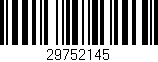 Código de barras (EAN, GTIN, SKU, ISBN): '29752145'