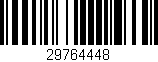 Código de barras (EAN, GTIN, SKU, ISBN): '29764448'