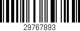 Código de barras (EAN, GTIN, SKU, ISBN): '29767893'