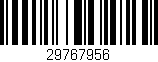 Código de barras (EAN, GTIN, SKU, ISBN): '29767956'