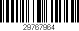 Código de barras (EAN, GTIN, SKU, ISBN): '29767964'