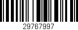 Código de barras (EAN, GTIN, SKU, ISBN): '29767997'