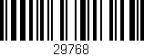 Código de barras (EAN, GTIN, SKU, ISBN): '29768'