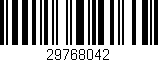 Código de barras (EAN, GTIN, SKU, ISBN): '29768042'