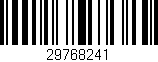 Código de barras (EAN, GTIN, SKU, ISBN): '29768241'