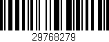 Código de barras (EAN, GTIN, SKU, ISBN): '29768279'