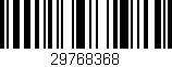Código de barras (EAN, GTIN, SKU, ISBN): '29768368'