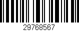 Código de barras (EAN, GTIN, SKU, ISBN): '29768567'