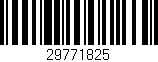 Código de barras (EAN, GTIN, SKU, ISBN): '29771825'