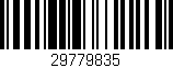 Código de barras (EAN, GTIN, SKU, ISBN): '29779835'