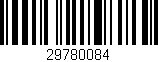 Código de barras (EAN, GTIN, SKU, ISBN): '29780084'
